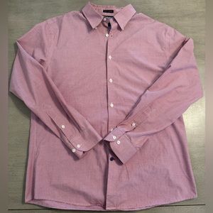 Tommy Hilfiger red plaid casual button up shirt